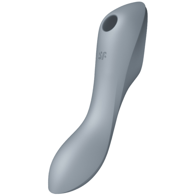 SATISFYER - VIBRATORE CURVY TRINITY 3 AIR PULSE GRIGIO - SATISFYER AIR PULSE | Lingerie Harness Boutique