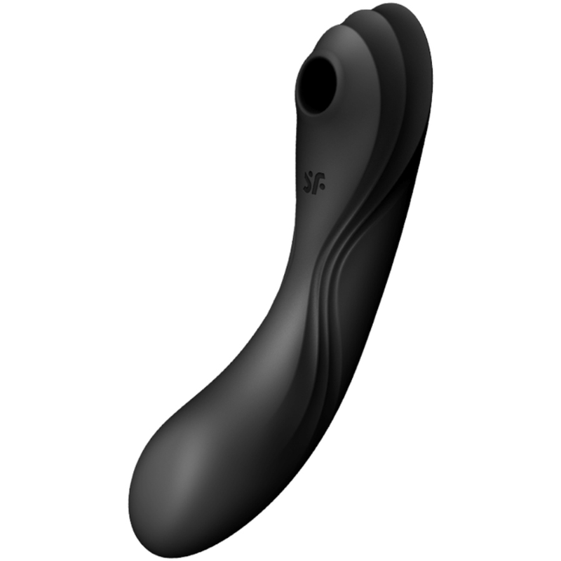 SATISFYER - VIBRATORE CURVY TRINITY 4 AIR PULSE NERO - SATISFYER AIR PULSE | Lingerie Harness Boutique