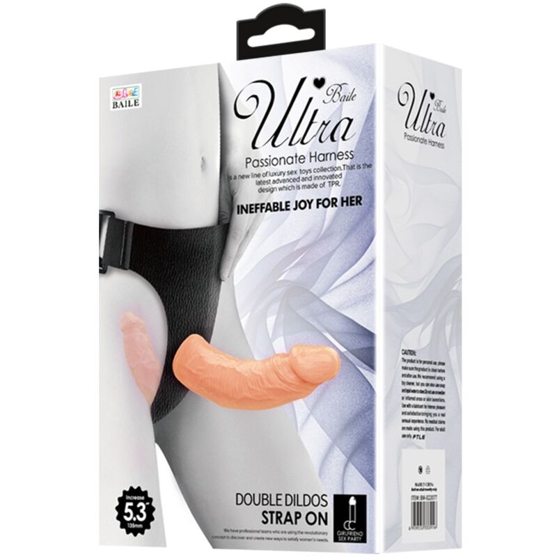 BAILE - BALLO ULTRA APPASSIONATA DOPPI DILDOS CON IMBRACATURA - BAILE HARNESS COLLECTION | Lingerie Harness Boutique
