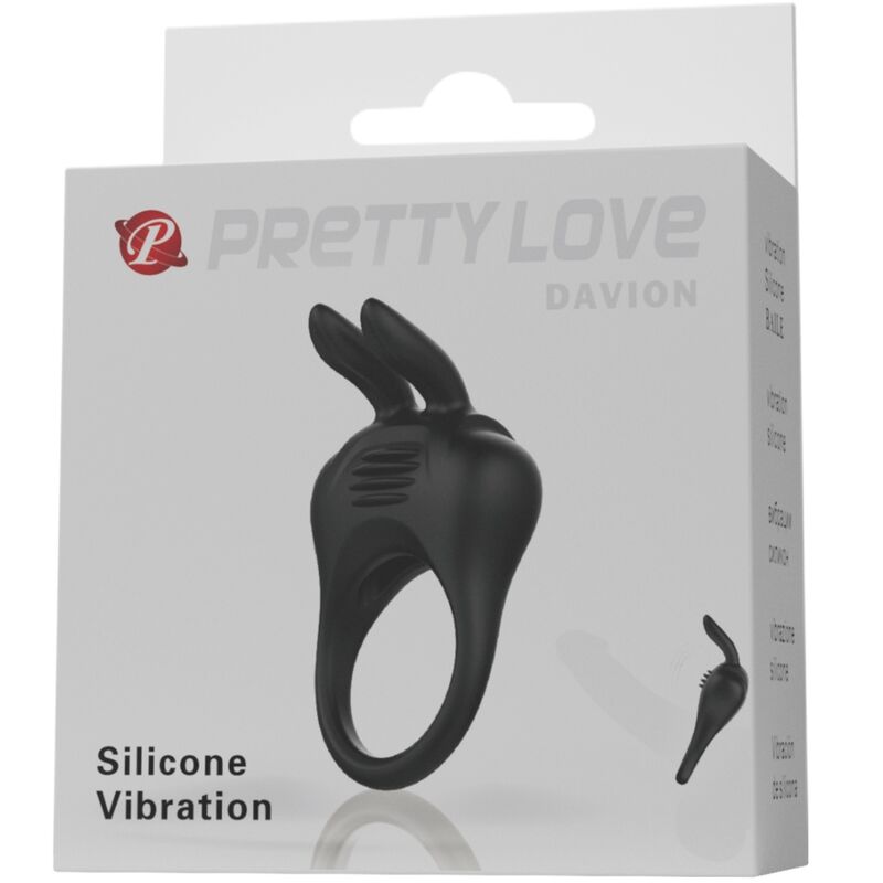 PRETTY LOVE - ANELLO VIBRATORE CONIGLIO DAVION - PRETTY LOVE | Lingerie Harness Boutique