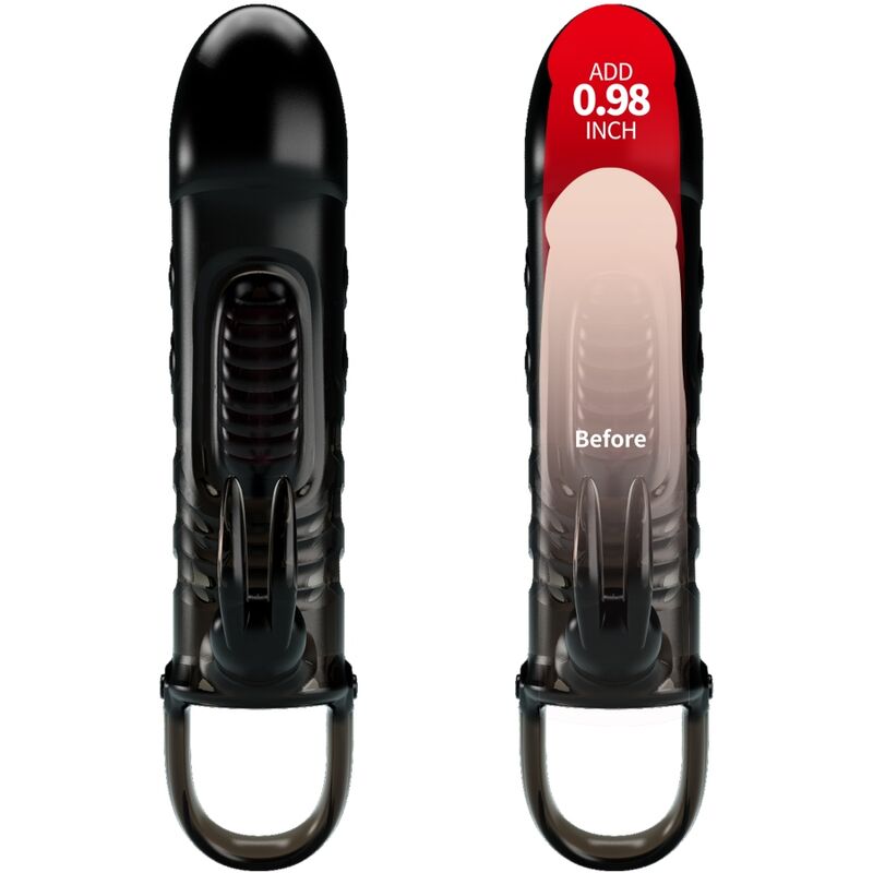 PRETTY LOVE - SLOANE BLACK RABBIT PENIS SHEATH