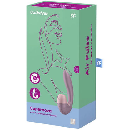 SATISFYER - STIMOLATOR E VIBRAZIONE SUPERNOVA ROSA - SATISFYER AIR PULSE | Lingerie Harness Boutique