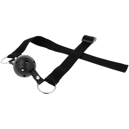 GAG A SFERA TRASPIRANTE IN TESSUTO NERO OHMAMA FETISH - OHMAMA FETISH | Lingerie Harness Boutique