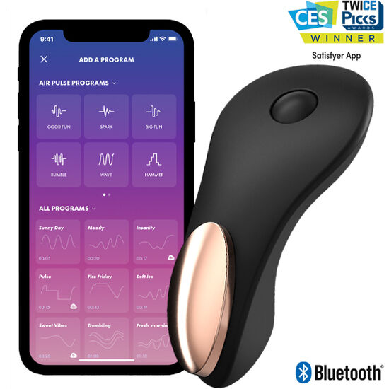SATISFYER - PICCOLO VIBRATORE SEGRETO - SATISFYER CONNECT | Lingerie Harness Boutique