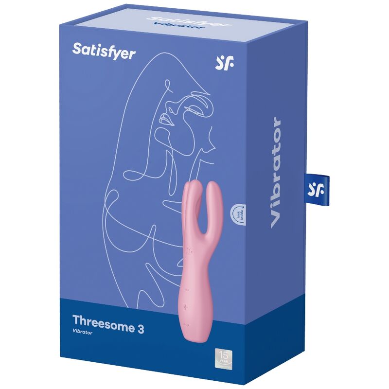 SATISFYER - VIBRATORE THREESOME 3 MENTA - SATISFYER VIBRATOR | Lingerie Harness Boutique