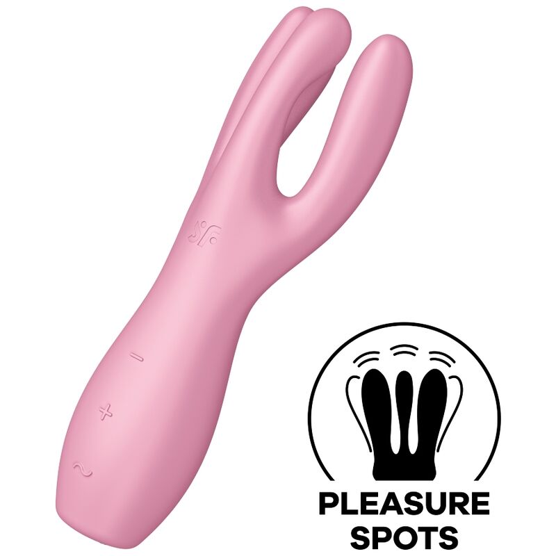SATISFYER - VIBRATORE THREESOME 3 MENTA - SATISFYER VIBRATOR | Lingerie Harness Boutique