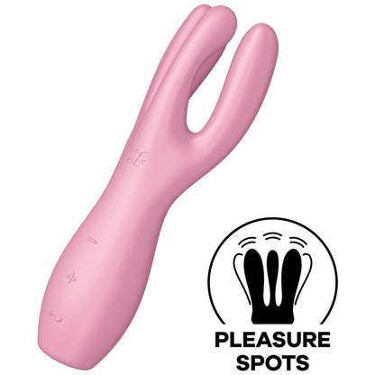 SATISFYER - VIBRATORE THREESOME 3 MENTA - SATISFYER VIBRATOR | Lingerie Harness Boutique