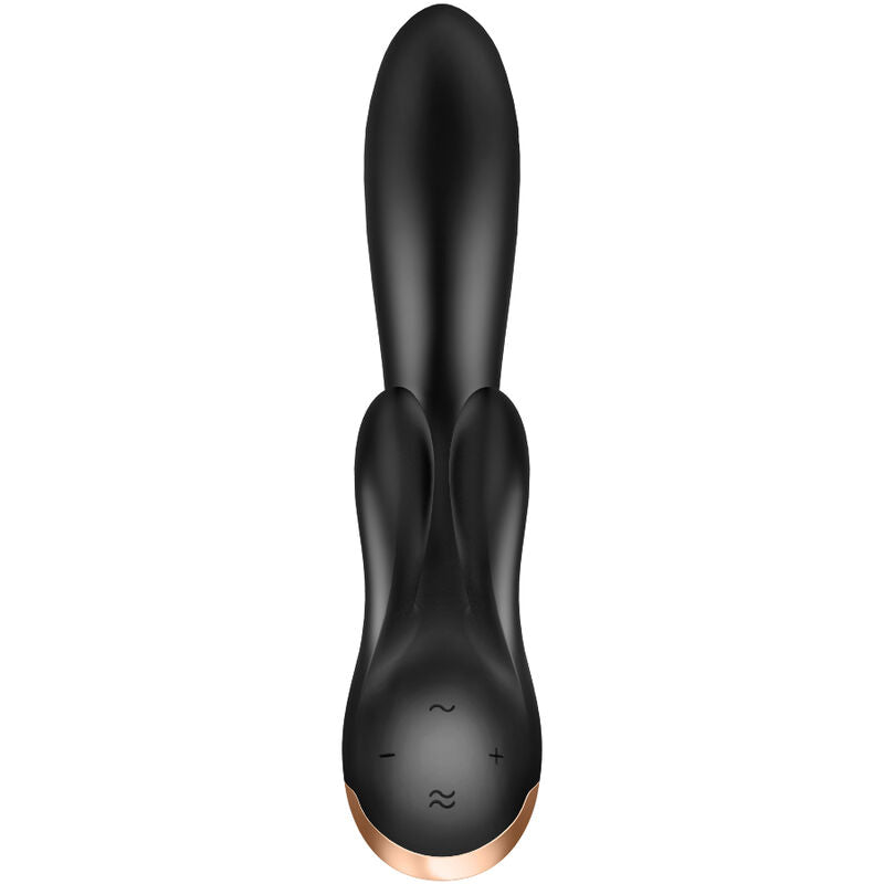SATISFYER - APP VIBRATORE DOPPIO FLEX NERO - SATISFYER CONNECT | Lingerie Harness Boutique