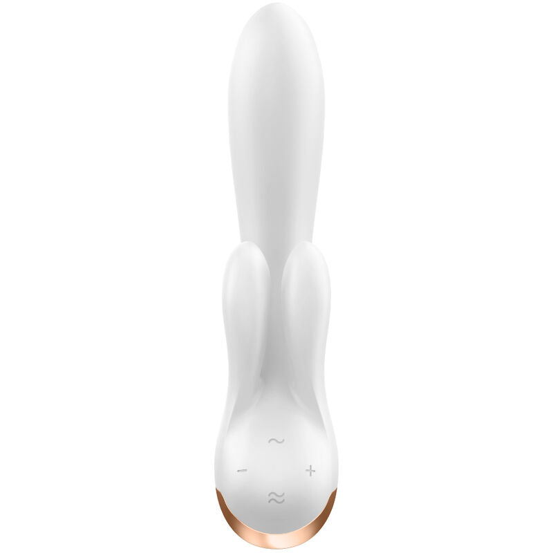 SATISFYER - APP VIBRATORE DOPPIO FLEX NERO - SATISFYER CONNECT | Lingerie Harness Boutique