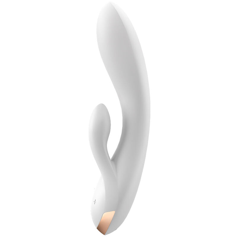 SATISFYER - APP VIBRATORE DOPPIO FLEX NERO - SATISFYER CONNECT | Lingerie Harness Boutique