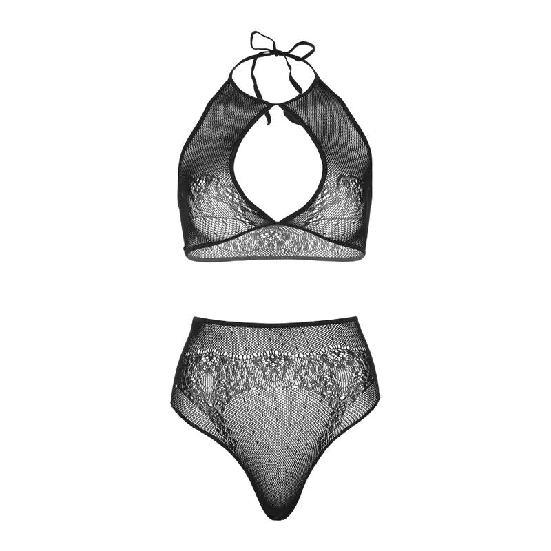LEG AVENUE - SET DUE PEZZI LEG AVENUE - CROP TOP E PERIZOMA PANTY TAGLIA UNICA - LEG AVENUE SETS | Lingerie Harness Boutique
