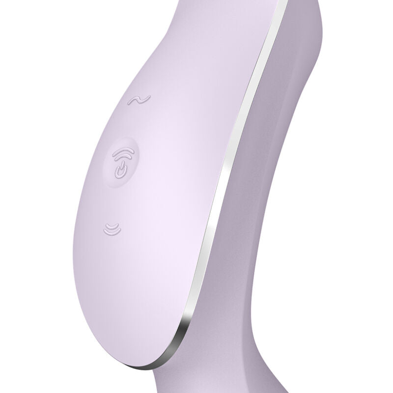 SATISFYER - VIBRATORE CURVY TRINITY 2 AIR PULSE VIOLA - SATISFYER AIR PULSE | Lingerie Harness Boutique