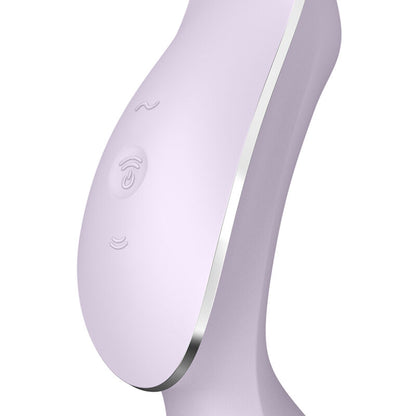 SATISFYER - VIBRATORE CURVY TRINITY 2 AIR PULSE VIOLA - SATISFYER AIR PULSE | Lingerie Harness Boutique