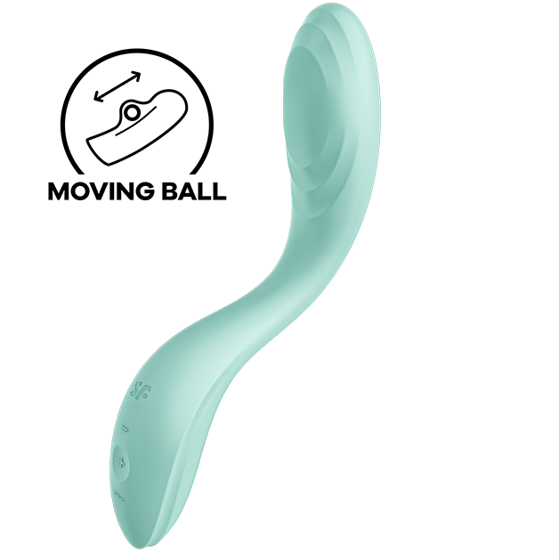 SATISFYER - RRROLLING PLEASURE GSPOT GREEN VIBRATOR