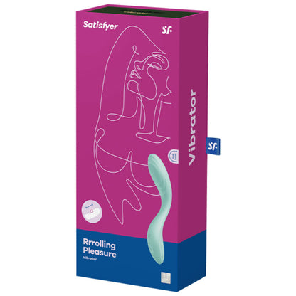 SATISFYER - RRROLLING PLEASURE GSPOT GREEN VIBRATOR