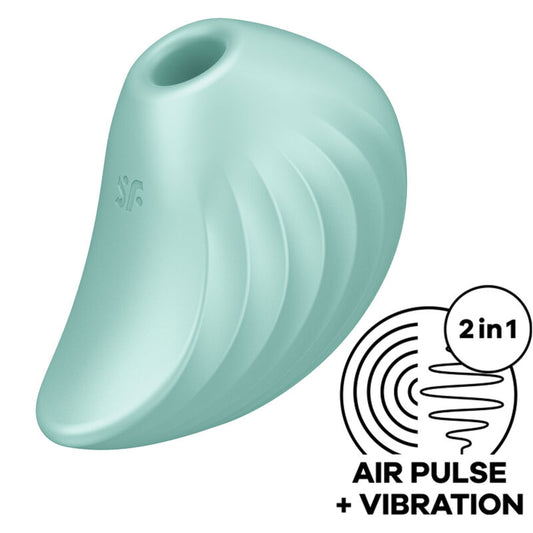 SATISFYER - PEARL DIVER STIMULATOR UND VIBRATOR GRÜN - SATISFYER AIR PULSE | Lingerie Harness Boutique