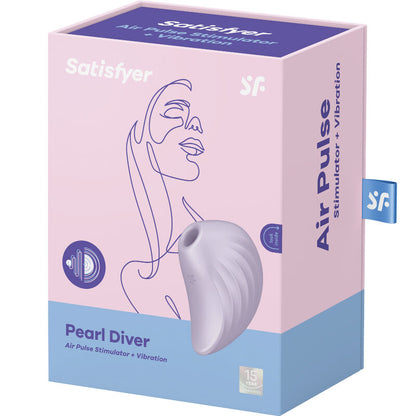 SATISFYER - PEARL DIVER STIMULATOR UND VIBRATOR GRÜN - SATISFYER AIR PULSE | Lingerie Harness Boutique