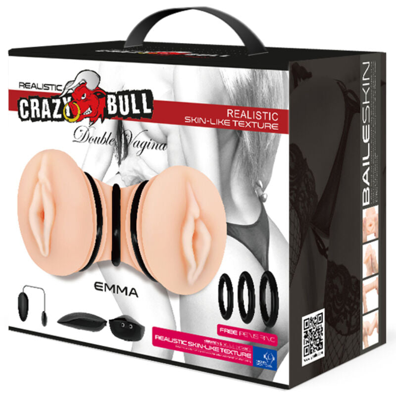 CRAZY BULL - MASTURBATORE VAGINA DOPPIO REALISTICO EMMA - CRAZY BULL | Lingerie Harness Boutique