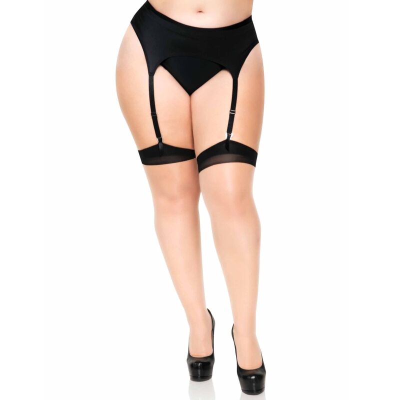 LEG AVENUE - COSTUME IN LYCRA 2 TONI CON CUCITURA POSTERIORE E TACCO CUBANO - LEG AVENUE HOSIERY | Lingerie Harness Boutique