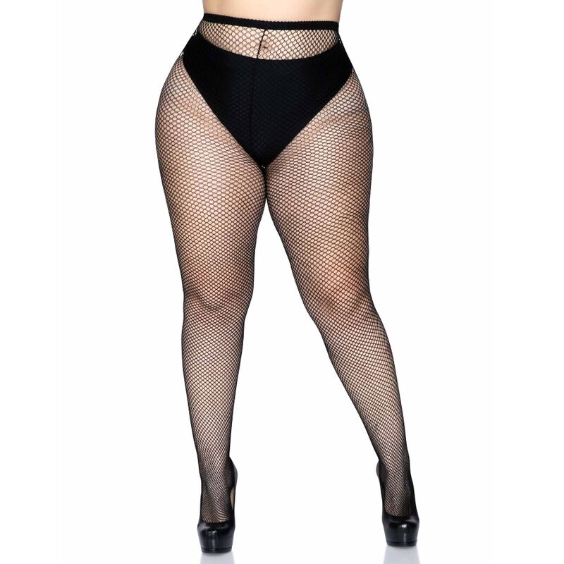 LEG AVENUE - COLLANT A RETE TAGLIA PLUS - LEG AVENUE HOSIERY | Lingerie Harness Boutique