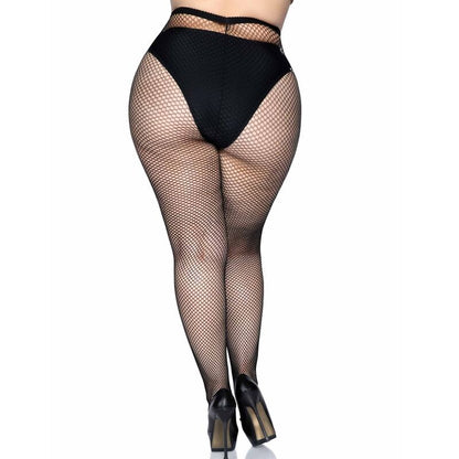 LEG AVENUE - COLLANT A RETE TAGLIA PLUS - LEG AVENUE HOSIERY | Lingerie Harness Boutique