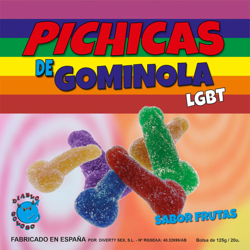 PRIDE - LGBT SUGAR-FILLED GUMMY PENIS FRUITS