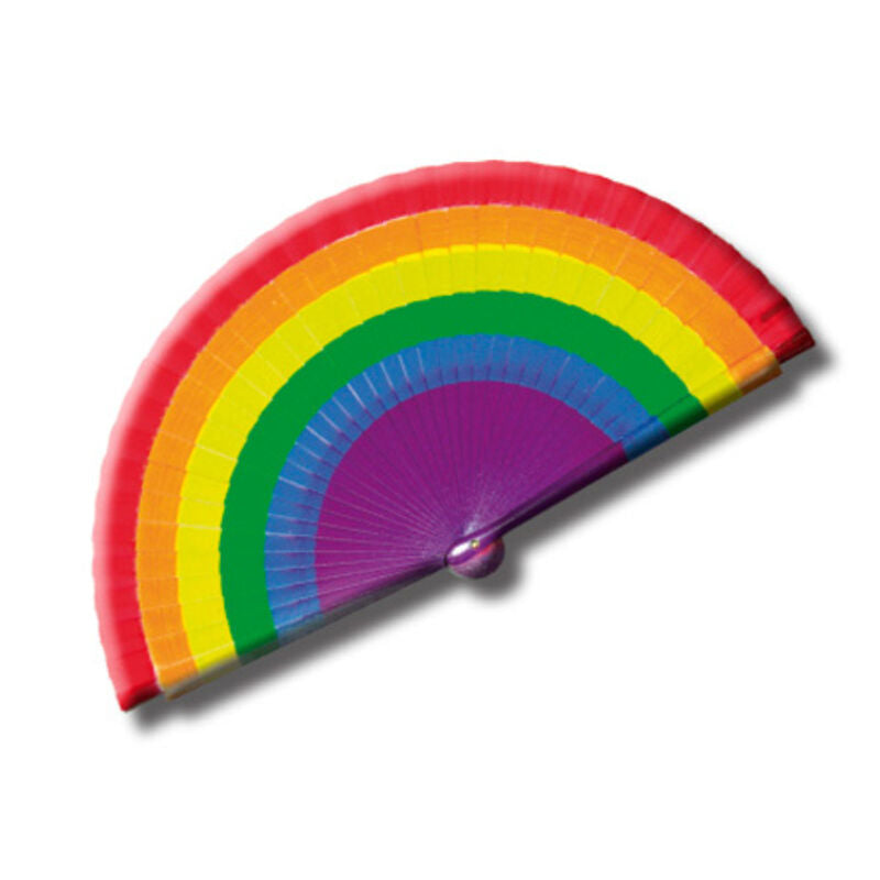 PRIDE - WOODEN FAN WITH LGBT FLAG