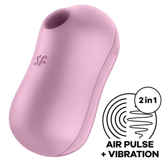 SATISFYER - STIMOLATORE E VIBRATORE D'ARIA PER ZUCCHERO DI COTONE ROSA - SATISFYER AIR PULSE | Lingerie Harness Boutique