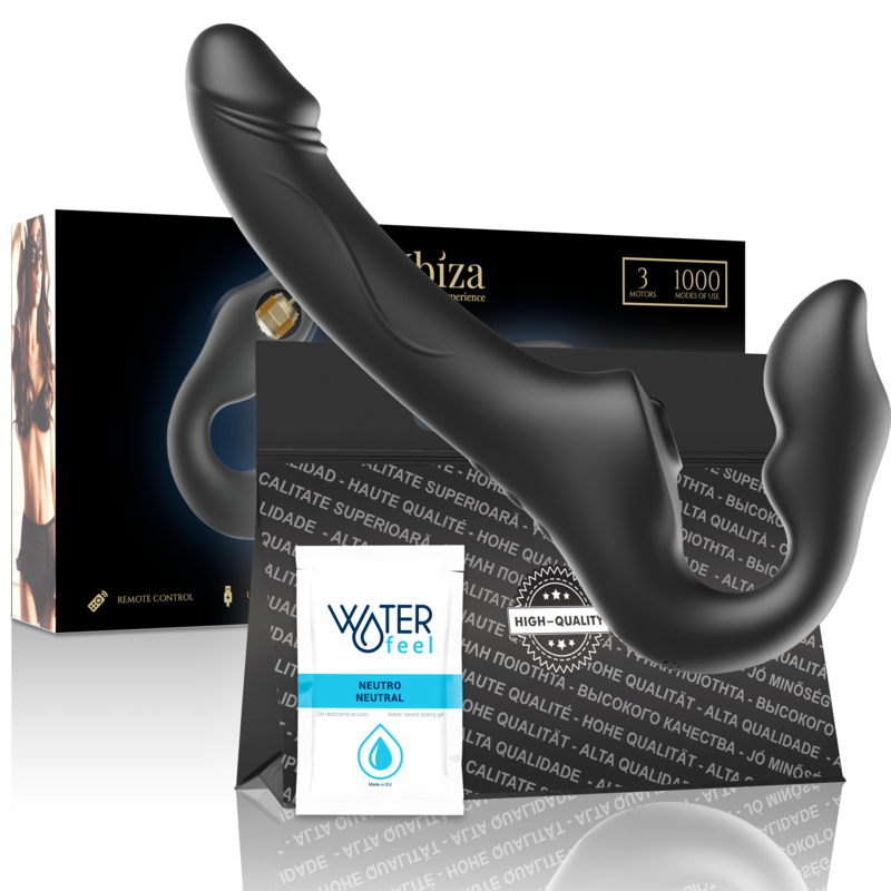 IBIZA - STRAPLESS VIBRATOR REMOTE CONTROL 3 ​​MOTORS 1000 COMBINATIONS.