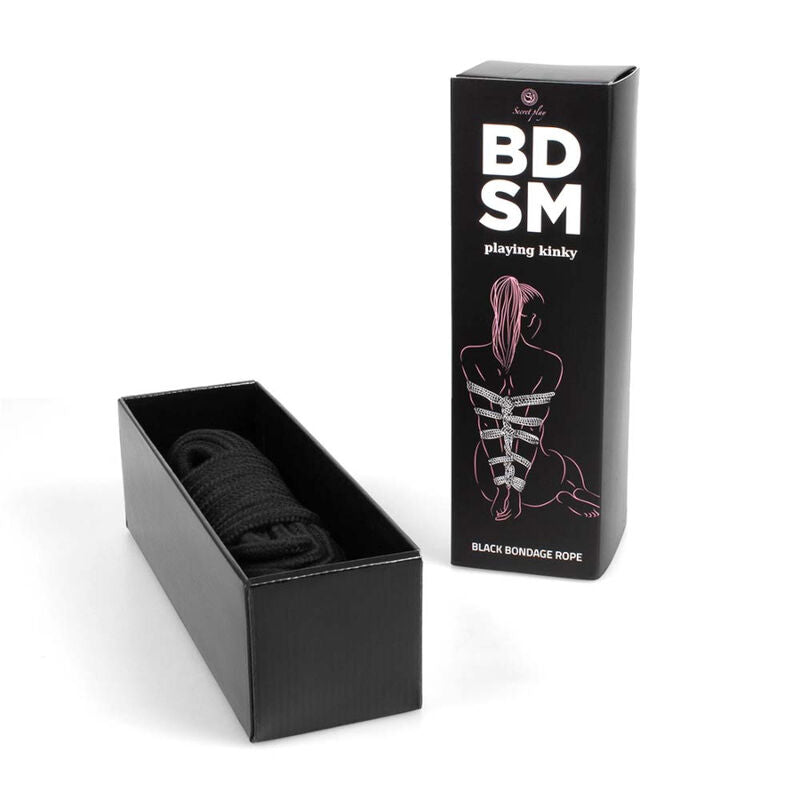 SECRETPLAY - BLACK BONDAGE ROPE COLLEZIONE BDSM - SECRETPLAY 100% FETISH | Lingerie Harness Boutique