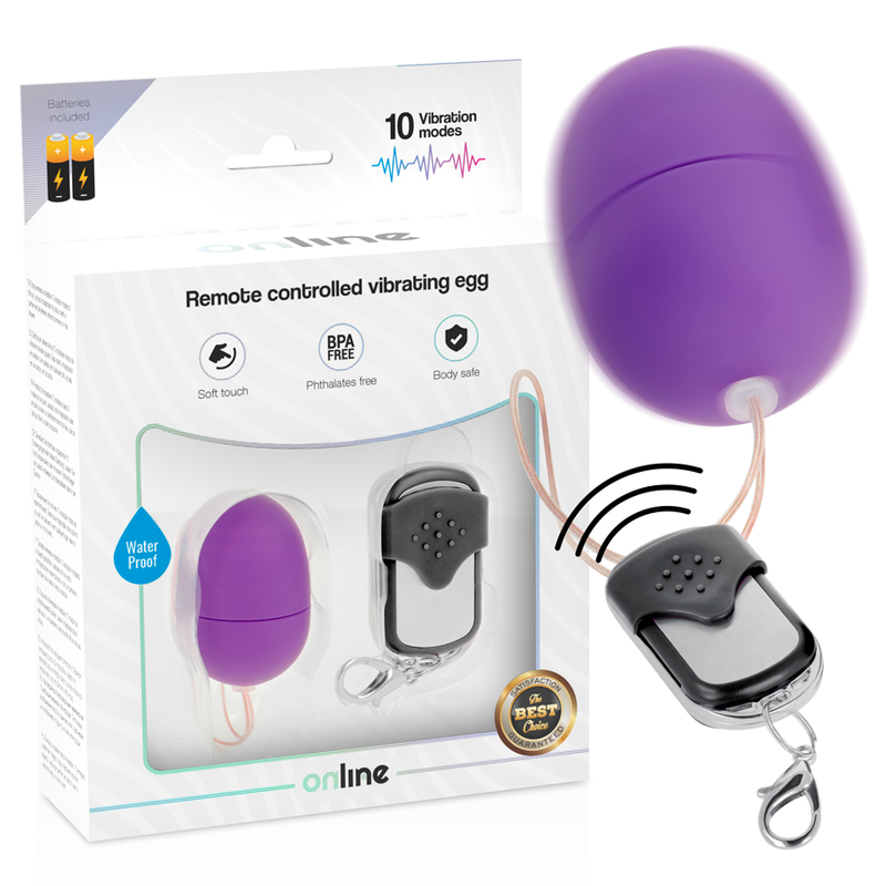 ONLINE - TELECOMANDO UOVO VIBRANTE S LILLA - ONLINE | Lingerie Harness Boutique