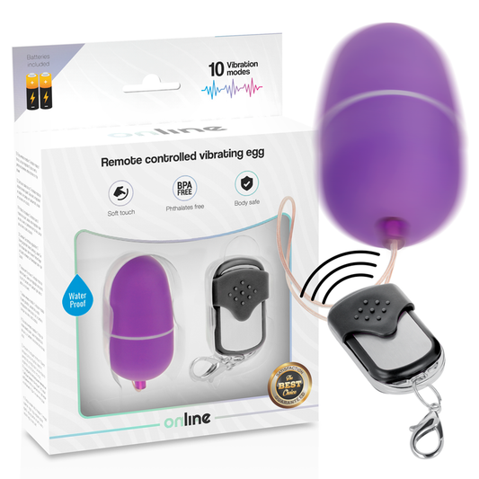 ONLINE - UOVO VIBRANTE TELECOMANDO M LILLA - ONLINE | Lingerie Harness Boutique