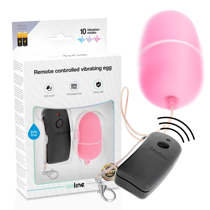 ONLINE - UOVO VIBRANTE CON TELECOMANDO ROSA - ONLINE | Lingerie Harness Boutique