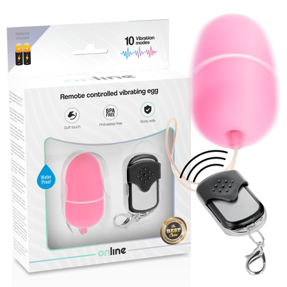 ONLINE - TELECOMANDO UOVO VIBRANTE M ROSA - ONLINE | Lingerie Harness Boutique