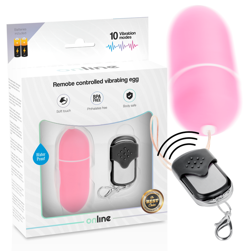 ONLINE - TELECOMANDO UOVO VIBRANTE L ROSA - ONLINE | Lingerie Harness Boutique