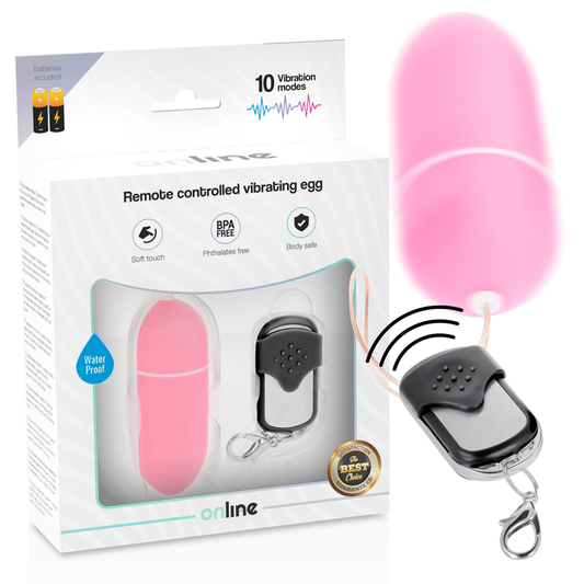 ONLINE - TELECOMANDO UOVO VIBRANTE L ROSA - ONLINE | Lingerie Harness Boutique