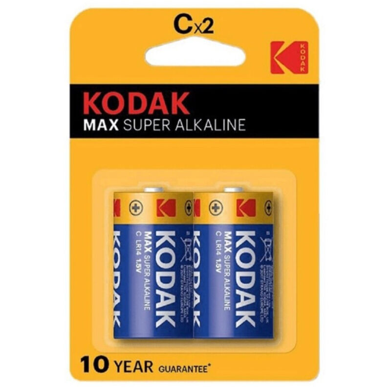 KODAK - BATTERIA ALCALINE MAX C LR14 2 UNITÀ - KODAK | Lingerie Harness Boutique