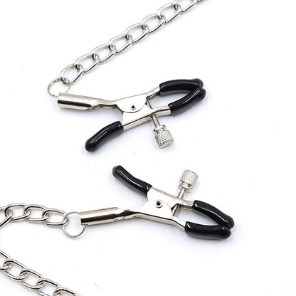 OHMAMA FETISH BLACK BALL GAG WITH NIPPLE CLAMPS - OHMAMA FETISH | Lingerie Harness Boutique