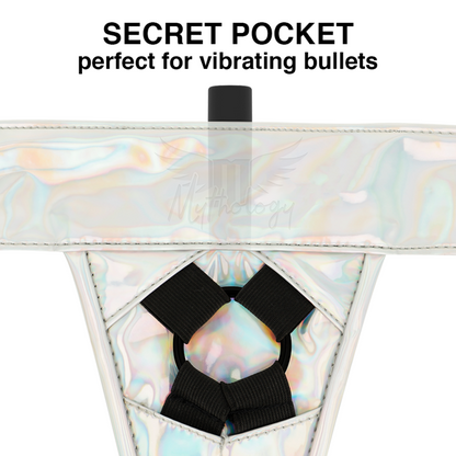 MYTHOLOGY - PETTORINA FANTASY - PETTORINA IRIDESCENTE S/M - MYTHOLOGY FANTASY HARNESS | Lingerie Harness Boutique