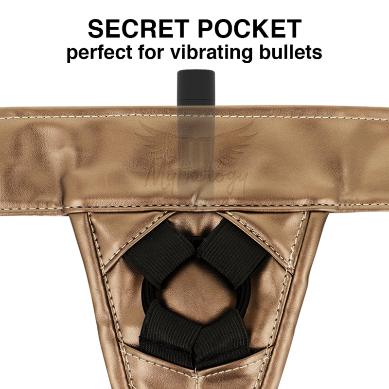 MYTHOLOGY - PETTORINA FANTASY - PETTORINA IN BRONZO S/M - MYTHOLOGY FANTASY HARNESS | Lingerie Harness Boutique