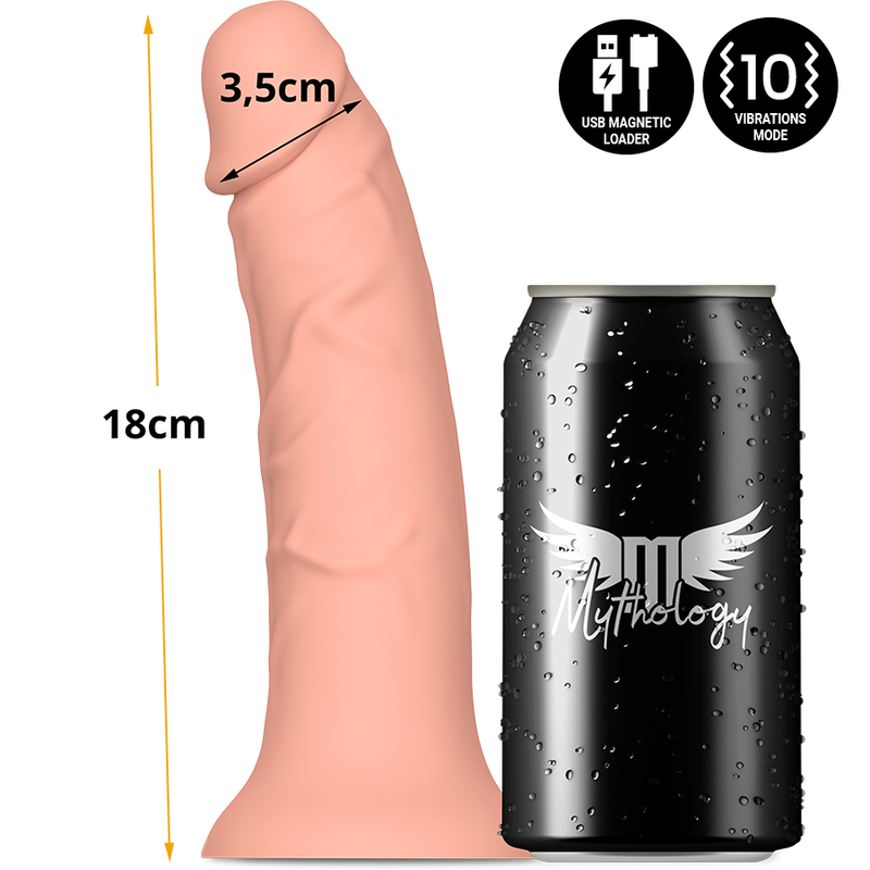 MYTHOLOGY - ASHER ORIGINAL DILDO S - VIBRATOR COMPATIBLE WITH WIRELESS WATCHME TECHNOLOGY