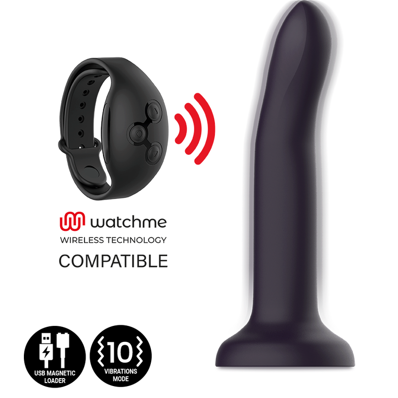 MYTHOLOGY DUMAN MYSTIC DILDO S - WATCHME VIBRATOR COMPATIBLE WITH WIRELESS TECHNOLOGY