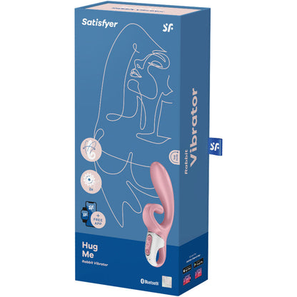 SATISFYER - APP VIBRATORE HUG ME RABBIT BLU - SATISFYER CONNECT | Lingerie Harness Boutique