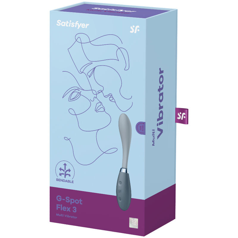 SATISFYER - MULTI VIBRATORE G-SPOT FLEX 3 ROSSO - SATISFYER VIBRATOR | Lingerie Harness Boutique