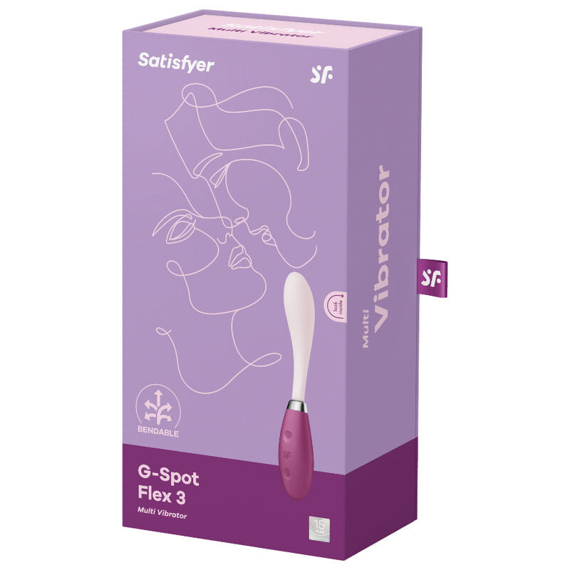 SATISFYER - MULTI VIBRATORE G-SPOT FLEX 3 ROSSO - SATISFYER VIBRATOR | Lingerie Harness Boutique