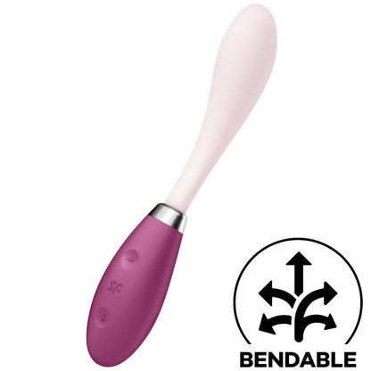 SATISFYER - MULTI VIBRATORE G-SPOT FLEX 3 ROSSO - SATISFYER VIBRATOR | Lingerie Harness Boutique