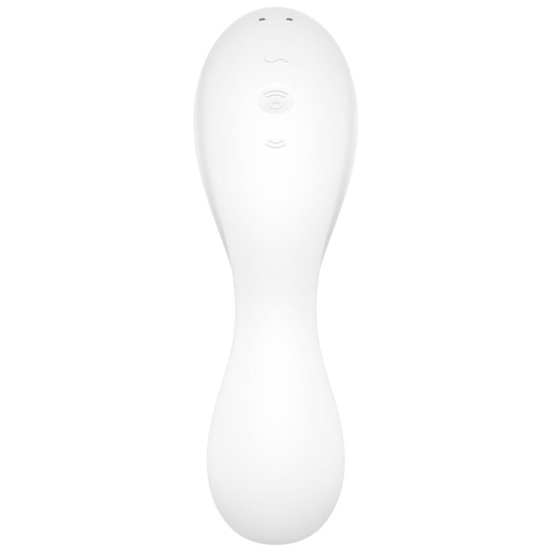 SATISFYER - CURVY TRINITY 5 WHITE VIBRATOR AND STIMULATOR