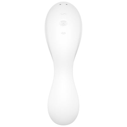 SATISFYER - STIMOLATORE E VIBRATORE CURVY TRINITY 5 AIR PULSE BLU - SATISFYER CONNECT | Lingerie Harness Boutique