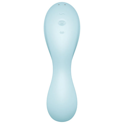 SATISFYER - STIMOLATORE E VIBRATORE CURVY TRINITY 5 AIR PULSE BLU - SATISFYER CONNECT | Lingerie Harness Boutique