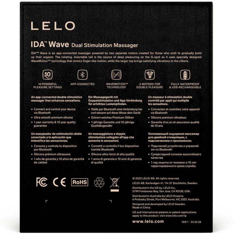 LELO - MASSAGGIATORE DI COPPIA IDA WAVE CORAL - LELO | Lingerie Harness Boutique